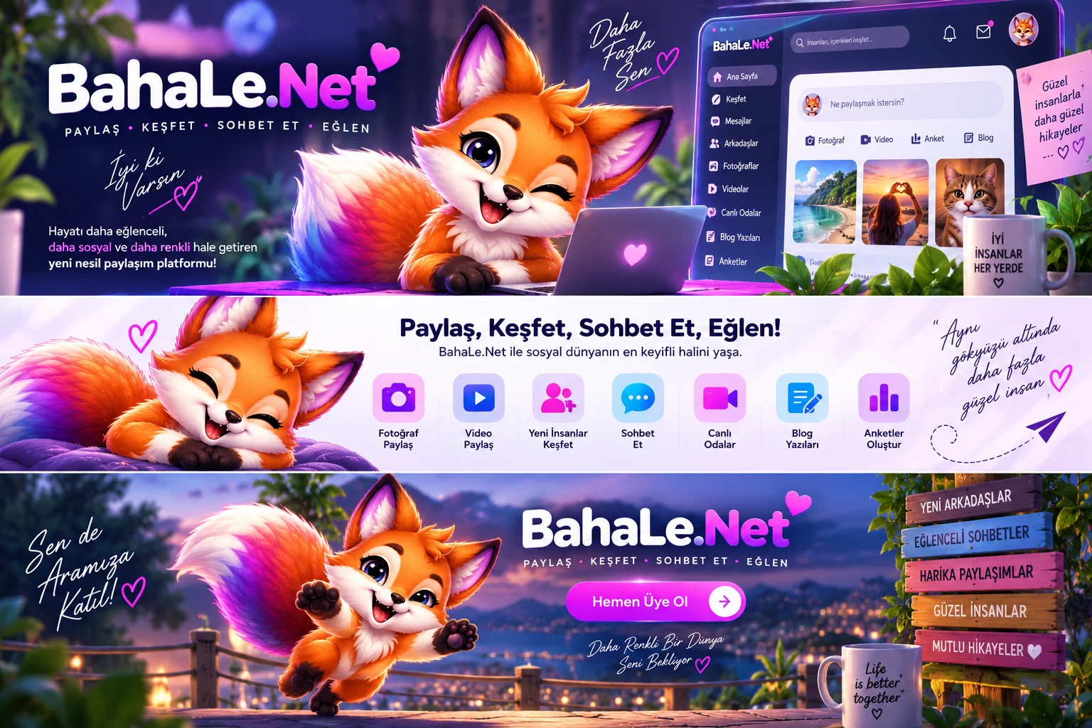 BahaLe.Net - Paylaş, Keşfet, Sohbet Et ve Eğlenceye Katıl